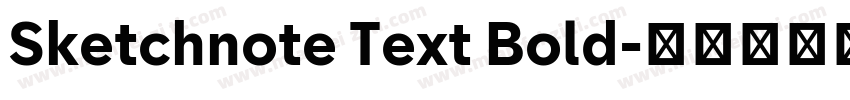 Sketchnote Text Bold字体转换